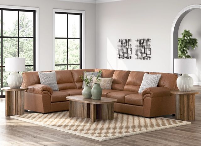 Signature Design by Ashley® Whitlock 3-Piece Caramel L-Shape Sectional-2