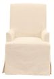 Synergy® Nomad Snow Slipcover Pearl Dining Arm Chair-1