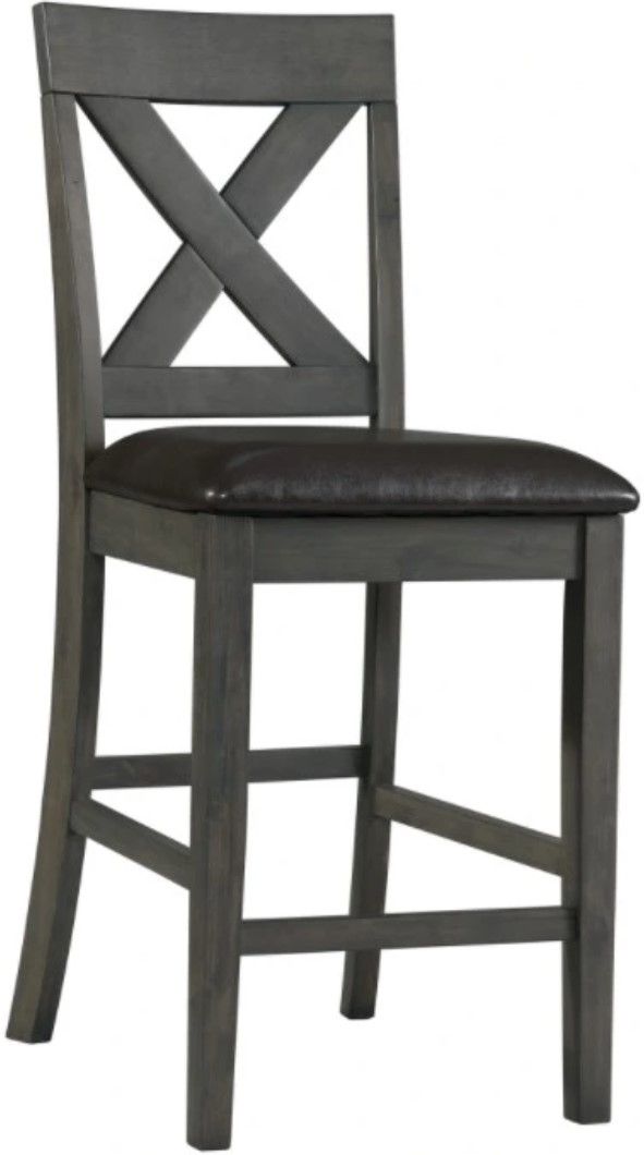 Elements International Alex Black Counter Side Chair-0