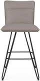 Modus Furniture Crossroads Demi Matte Black/Taupe Swivel Bar Stool-2