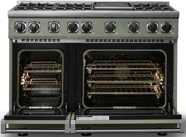 Viking® 7 Series 48" Eucalyptus Pro Style Gas Range with Griddle-1