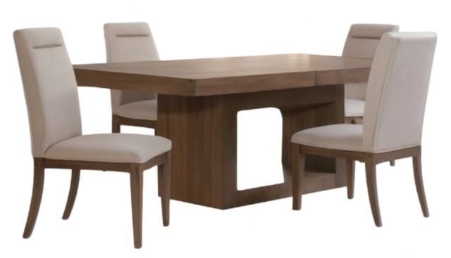 Steve Silver Co. Garland 5-Piece Beige/Toffee Dining Set-0