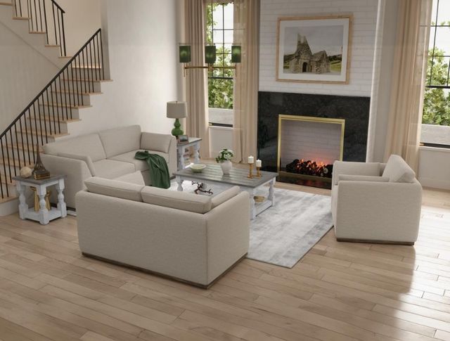 International Furniture Direct Vallarta Ivory Sofa-2