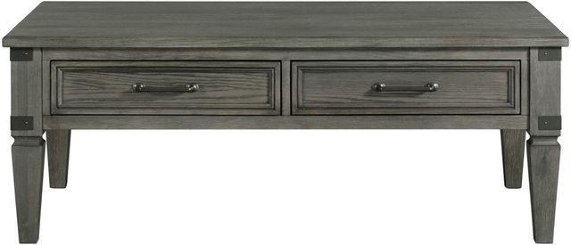 Intercon Foundry Brushed Pewter Coffee Table-1