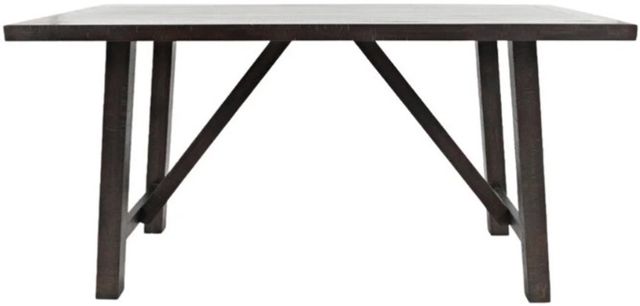 Jofran Inc. American Rustics Dark Brown Counter Trestle Table-2