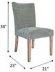 Nest Home Collections Sasha Forest Green/Gray Wash Dining Chair-2