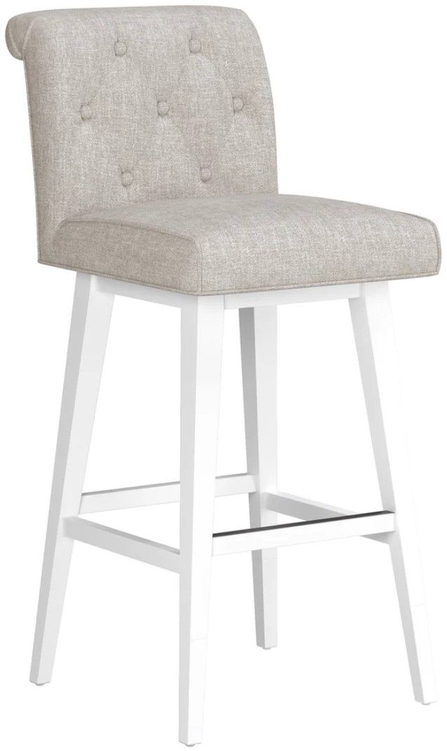 HH2 Home Uniquely Yours Oatmeal Tufted Bar Stool-0