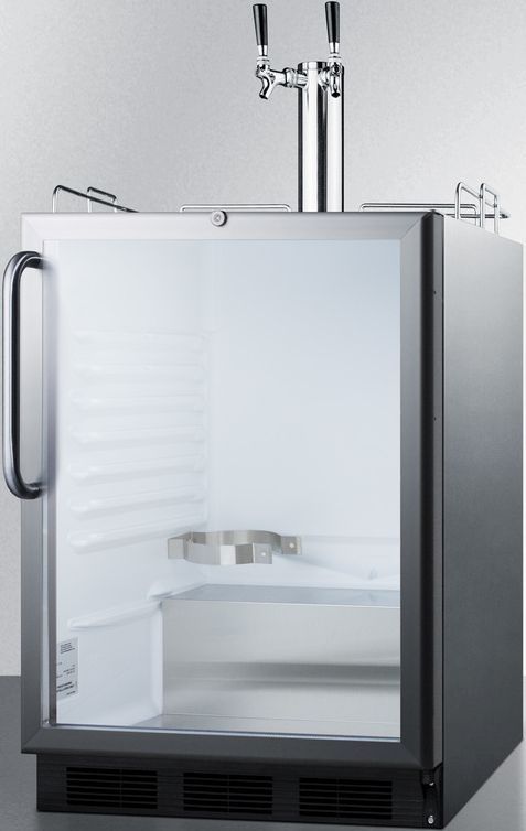 Summit® Commercial 5.5 Cu. Ft. Stainless Steel Beer Cooler/Kegerator-1