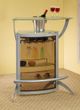 Coaster® Dallas 3-Piece Smoked/Silver Bar Unit-3