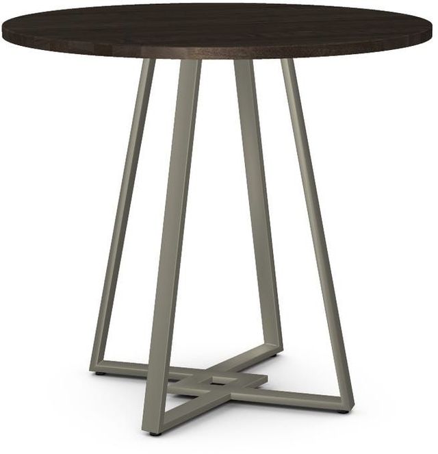 Amisco Customizable Dirk Solid Birch Counter Height Table with 42" Tabletop -0