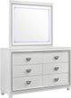 Elements International Moondance White Dresser-3