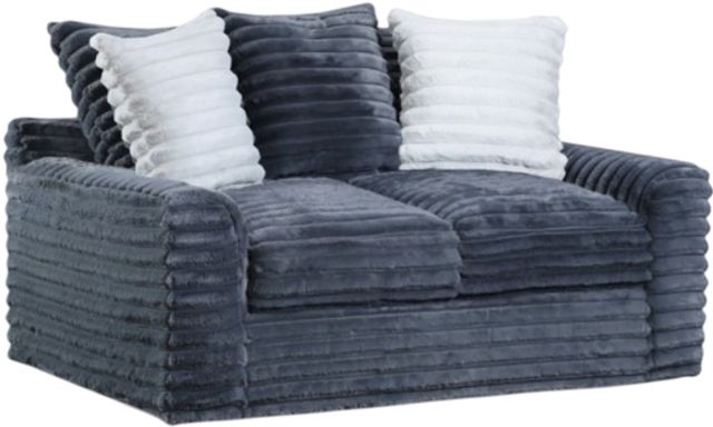 American Wholesale Furniture Jenna Charcoal Loveseat-0