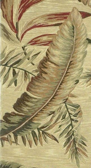 KAS Rugs Sparta Ivory Ferns 5'x8' Rug-2