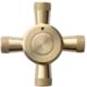 AGA™ Elise Polished Brass 9 Knob Pack-0