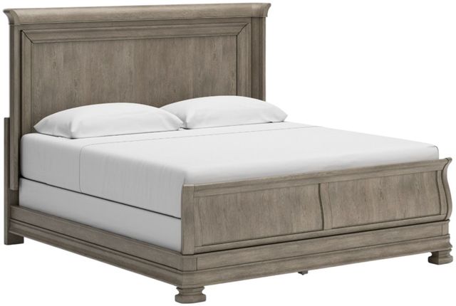 Signature Design by Ashley® Lexorne Gray King Sleigh Bed-1