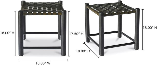 Moe's Home Collection Selby Olive Stool-2
