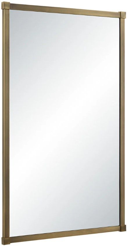 Renwil® Khaya Dark Antique Brushed Brass Accent Mirror-2