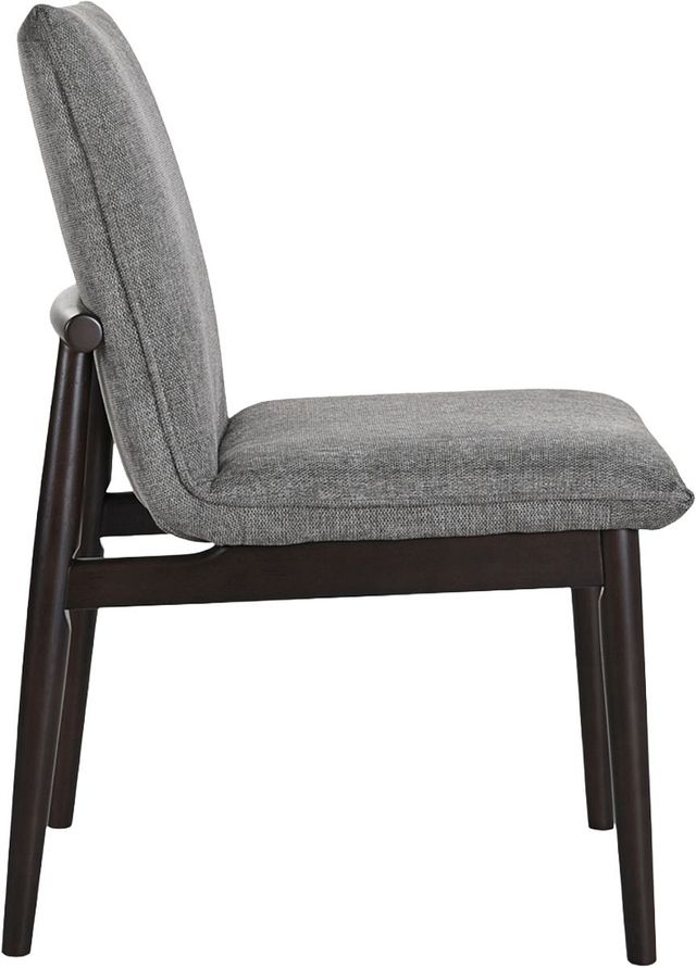 Moe's Home Collection Charlie 2-Piece Dark Grey Dining Side Side Chair Set-2