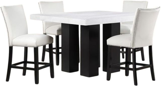 Steve Silver Co. Artemis 5-Piece White Counter Table Set-0