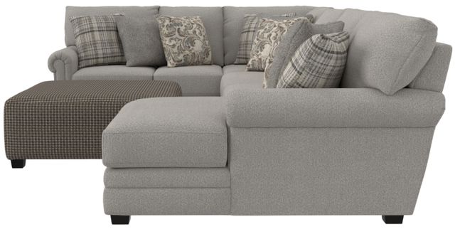 Jackson Furniture Livingston 4-Piece Linen U-Shape Sectional with Ottoman-4