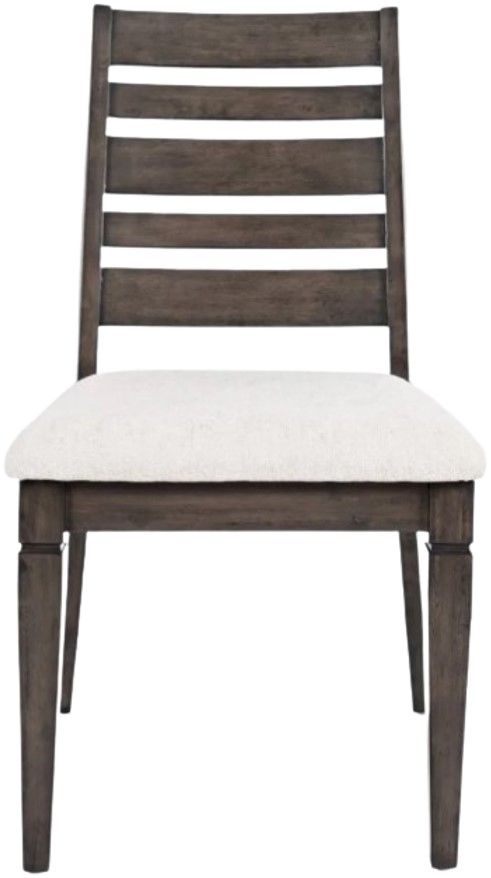 Jofran Inc. Lincoln Square Beige/Espresso Ladderback Side Chair-2