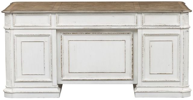 Liberty Furniture Magnolia Manor Antique White/Weathered Bark Desk-3