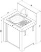 ENO MODULO Cargo Grey Sink Modular Cabinet-2
