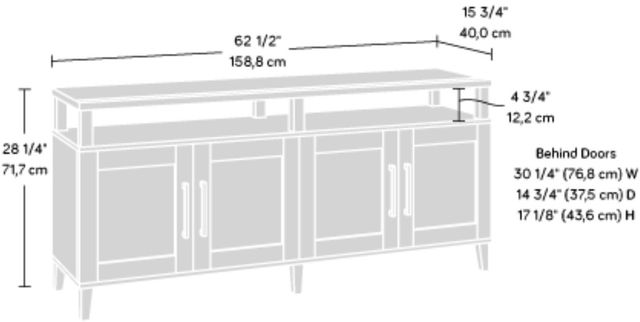 Sauder® Tiffin Line® Raven Oak® TV Credenza-3