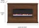 Legends Home Real Cozy Sonoma Whiskey Fireplace Mantel-2