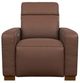 La-Z-Boy® Acadia Chestnut Leather Power Reclining Chair with Headrest-1