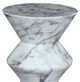 Century® Outdoor Complements Black/White Marble Outdoor Martini Table-1