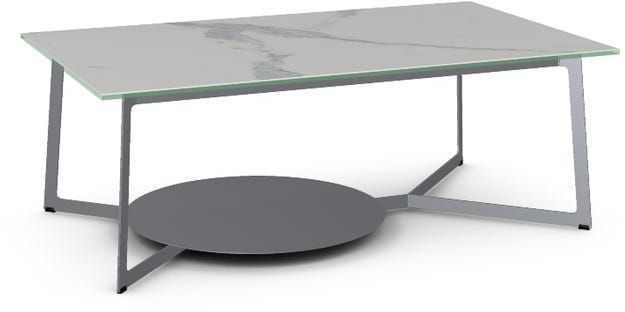 Amisco Customizable Malloy Italian Porcelain Coffee Table with Metal Base-0