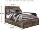 Benchcraft® Derekson Multi Gray Youth Full 6-Drawer Storage Panel Bed-2