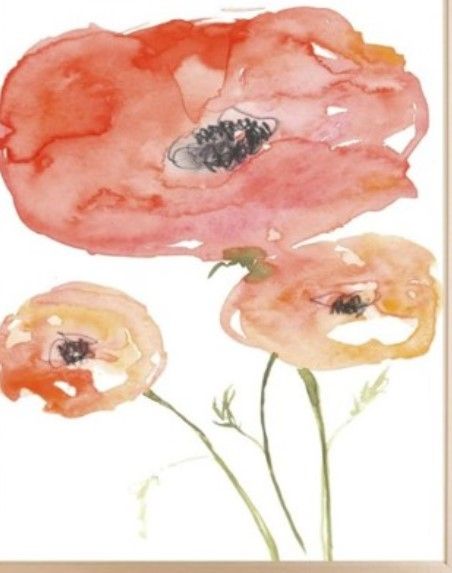 Classy Living Jennifer Goldberger Neon Poppies II Wall Art-2