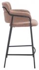 Zuo® Modern Marcel 2-Piece Black/Brown Counter Stool Set-2