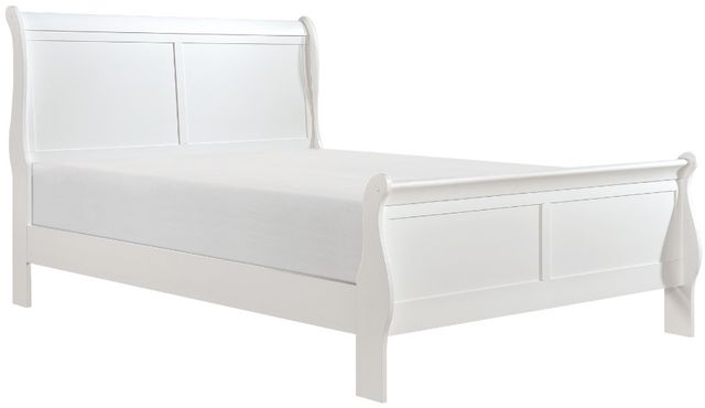 Homelegance® Mayville White California King Sleigh Bed-0