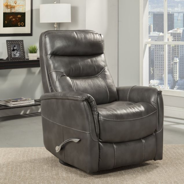 Parker House® Gemini Flint Manual Swivel Glider Recliner-0