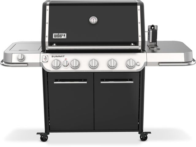 Weber® Summit® FS38 E 5-Burner Black Freestanding Liquid Propane Grill-2