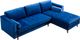 TOV Furniture Como Navy Velvet 2-Piece Right-Arm Facing Sofa Sectional and Chaise-3