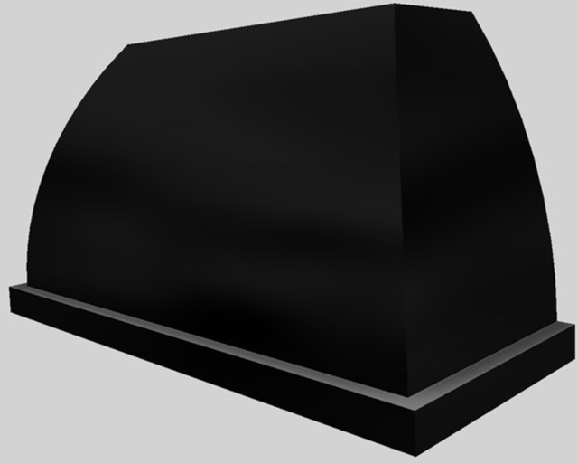 Vent-A-Hood® Designer Series 54" Black Wall Mounted Range Hood-1
