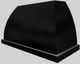 Vent-A-Hood® Designer Series 54" Black Wall Mounted Range Hood-1