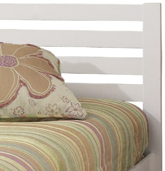 HH2 Home Aiden White Twin Youth Platform Bed-1