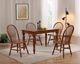 TEI Burnished Walnut Farmhouse Dining Table-1