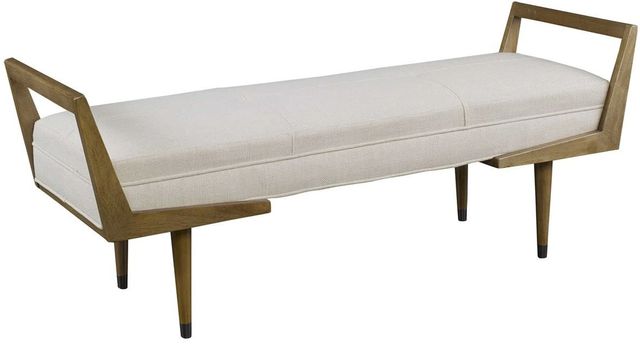 Uttermost® Waylon Ivory Bench-0