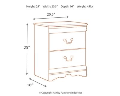 Signature Design by Ashley® Anarasia White Nightstand-3