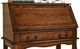 TEI Burnished Walnut Secretary Drop Leaf Desk-2