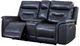 Leather Italia™ Georgetowne Bullard Gray Power Reclining Loveseat with Console-1