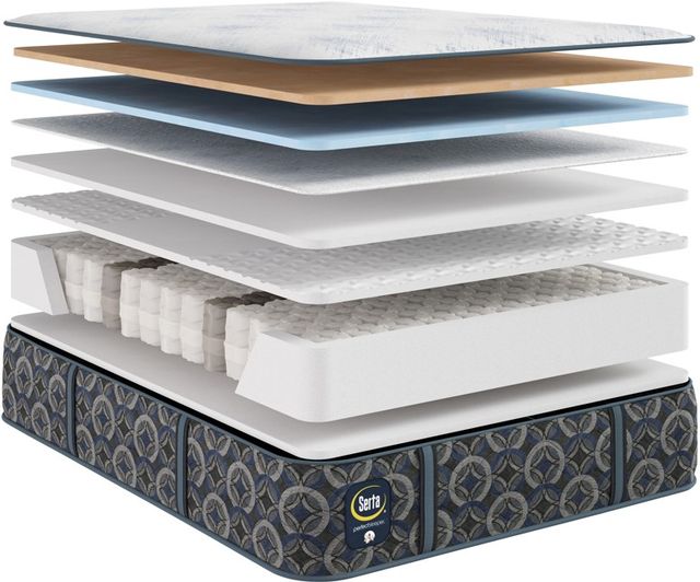 Serta® Cascade Bluff 13.5" Hybrid Medium Tight Top King Mattress-2