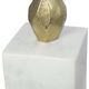 A & B Home Gold/White Diamond Stem Pillar Holder-4