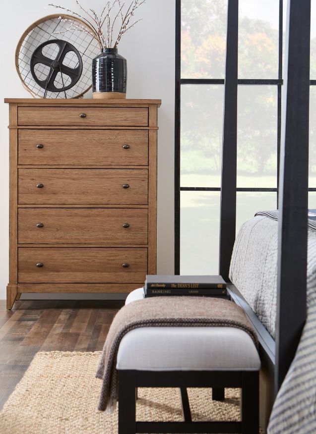Legacy Classic Today's Traditions Natural Hickory 5-Drawer Chest-2